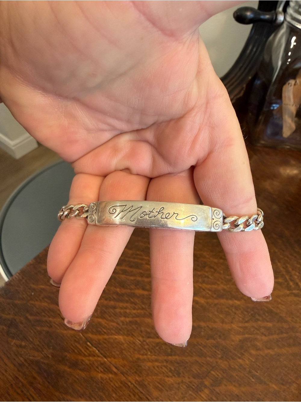 James Avery Sterling Silver 'Mother' ID Bracelet